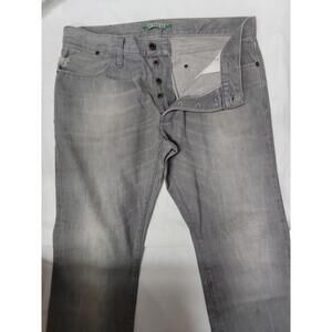 Lacoste Gray Size 32 Men's Buttons Fly Distressed Jeans #P1
